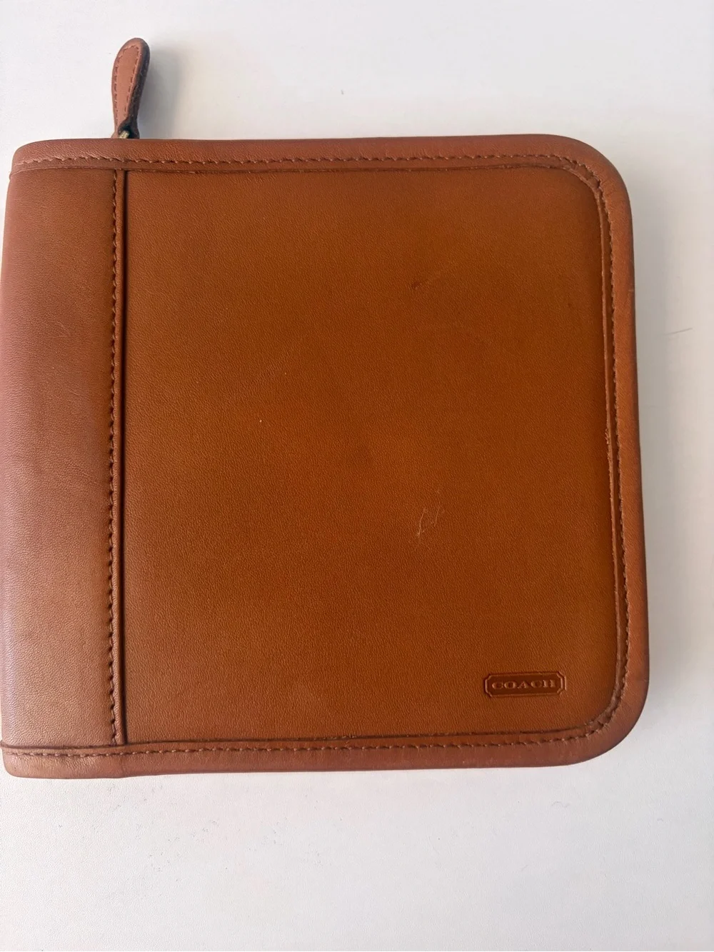Coach vintage CD disc Leather Zip Organizer